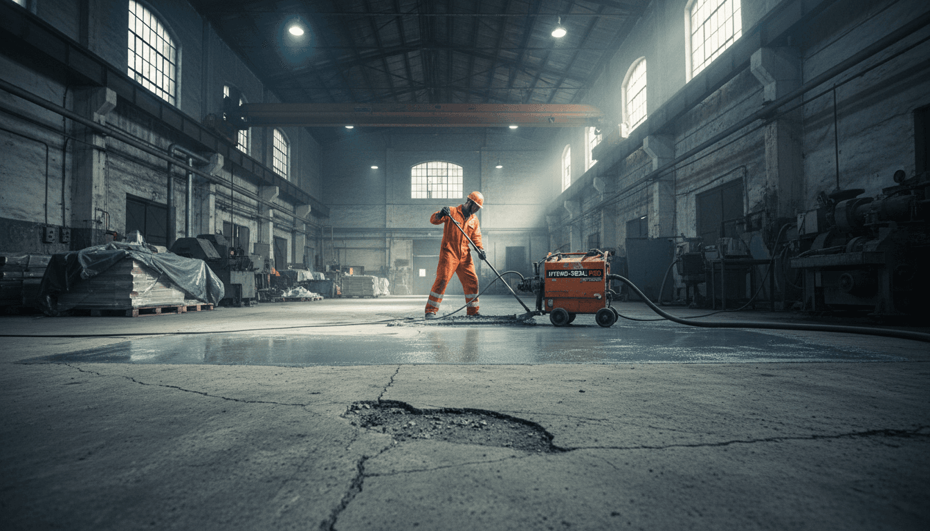 Industrial warehouse waterproofing application