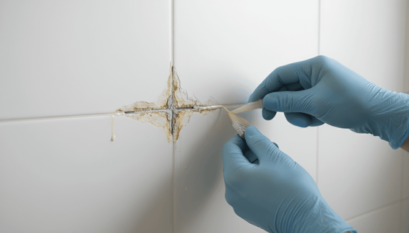 Bathroom seepage sealing work